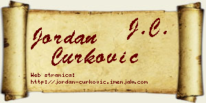 Jordan Ćurković vizit kartica
